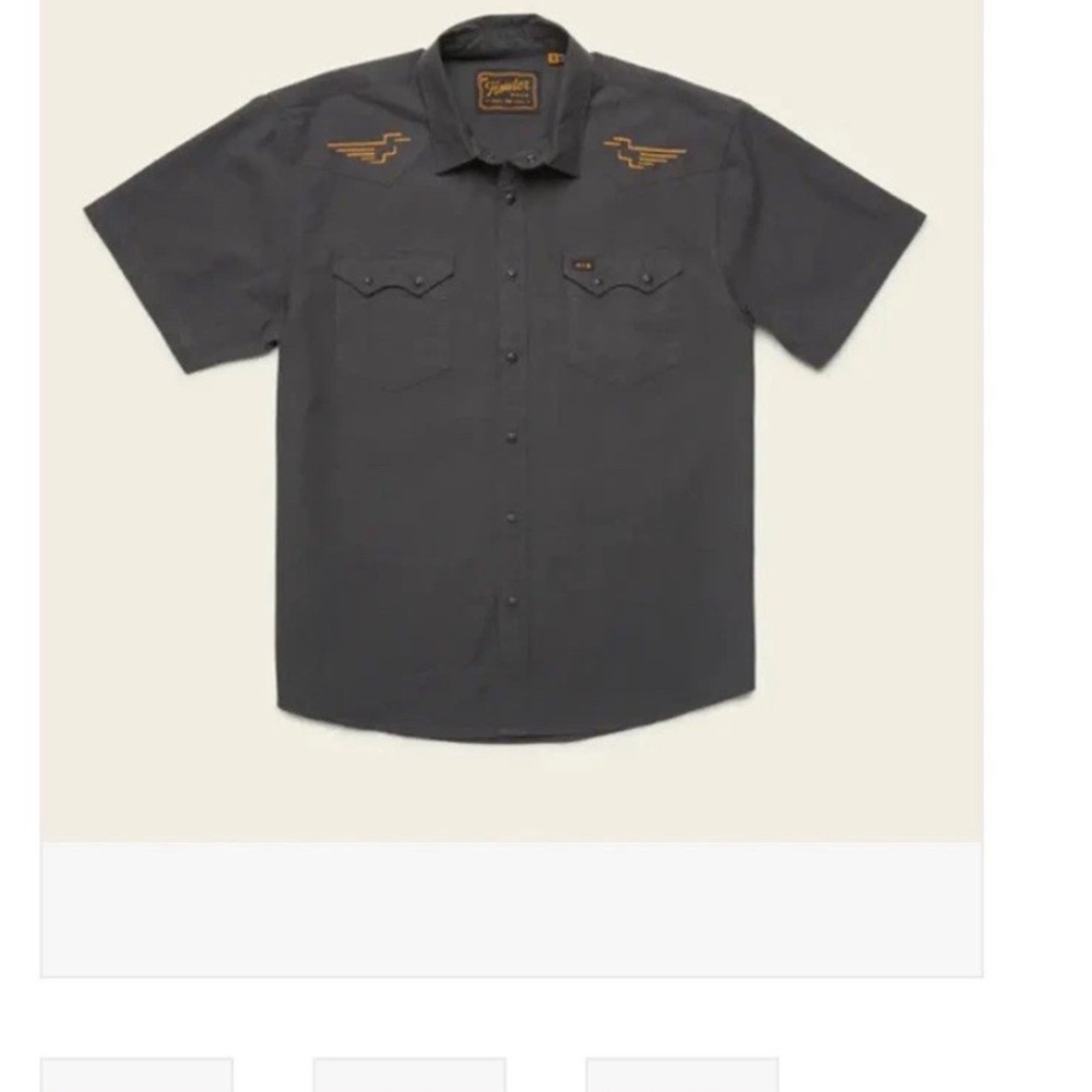Howler Brothers Gray Casual Button Down Shirt